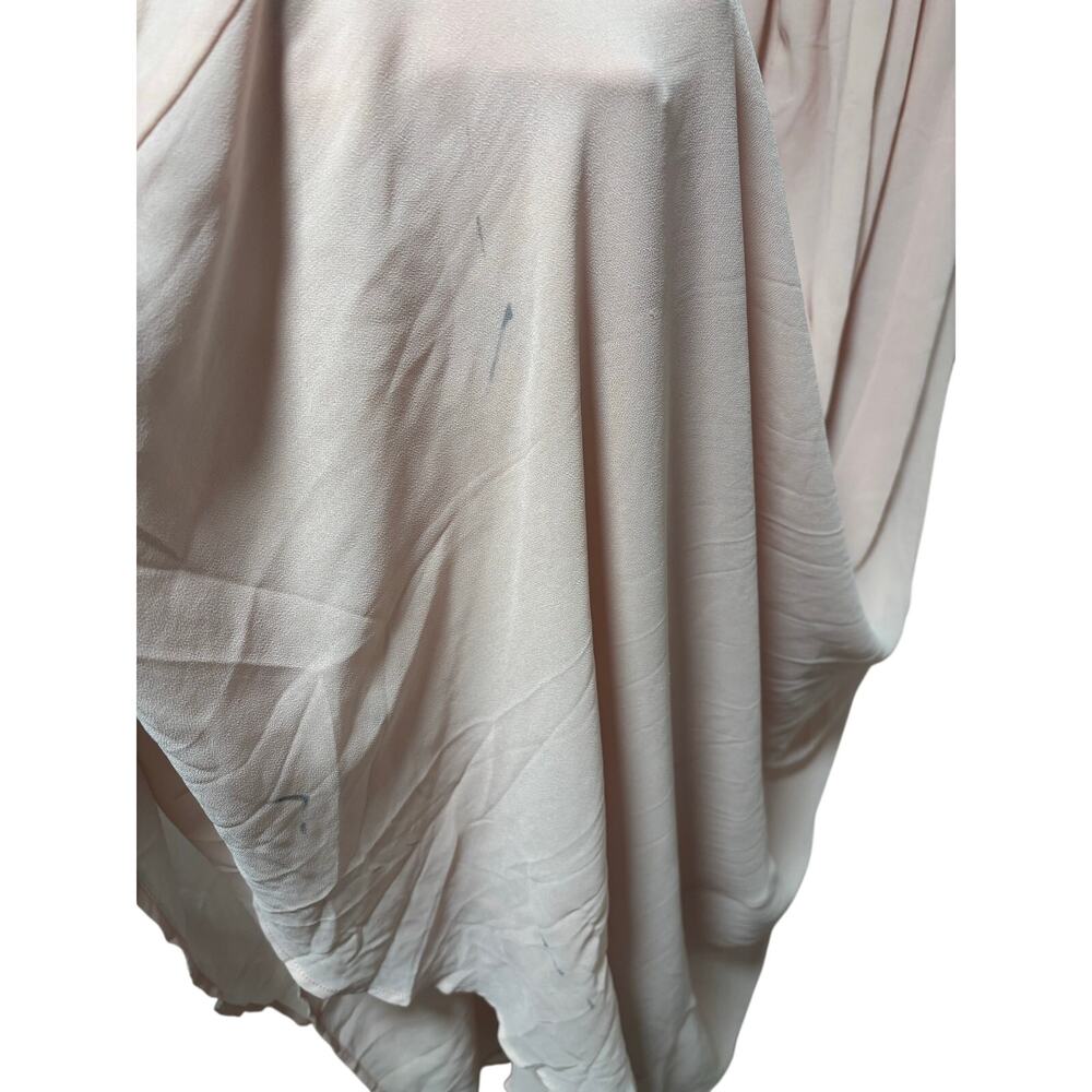 Lulus Blush Pink Maxi Dress XS Formal Bridesmaid Wedding Prom V Neck Long - Picture 8 of 10